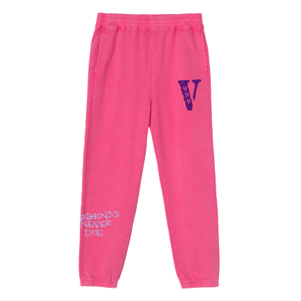 Vlone X Juice WRLD 999 Pink SweatPants