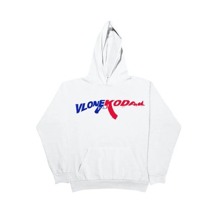 Kodak Black x Vlone 47 White Hoodie