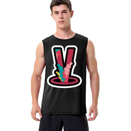 Nav X Vlone Circle Print V Sleeveless Shirt