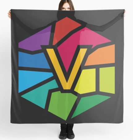 Vlone Multi Color Printed Scarf