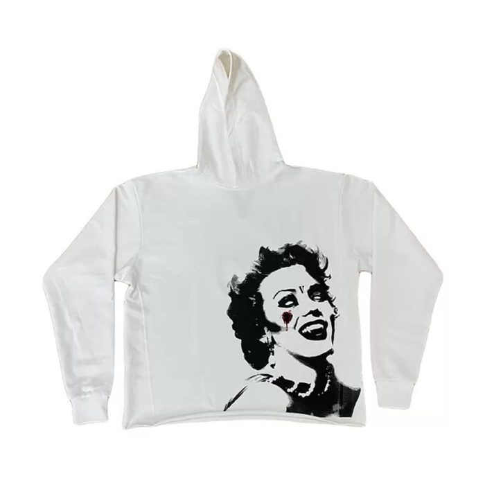 Vlone Marilyn Monroe Vampire Hoodie - White