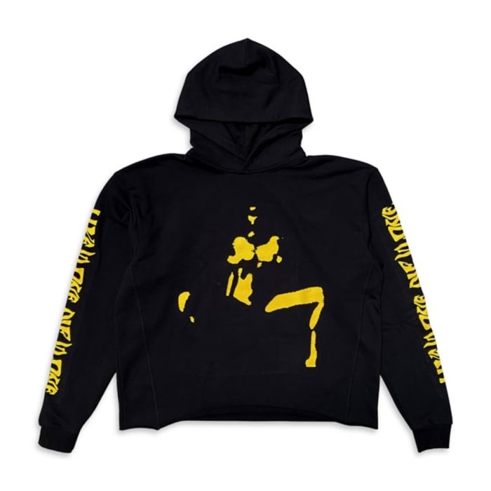 Vlone Nude Girl Hoodie Black Yellow