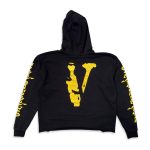 Vlone Nude Girl Hoodie Black Yellow