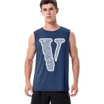 Vlone Friend Big V Letter Sleeveless Shirt