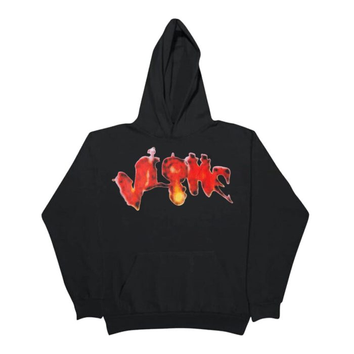 Vlone Halloween Flaming Pumpkin Hoodie – Black