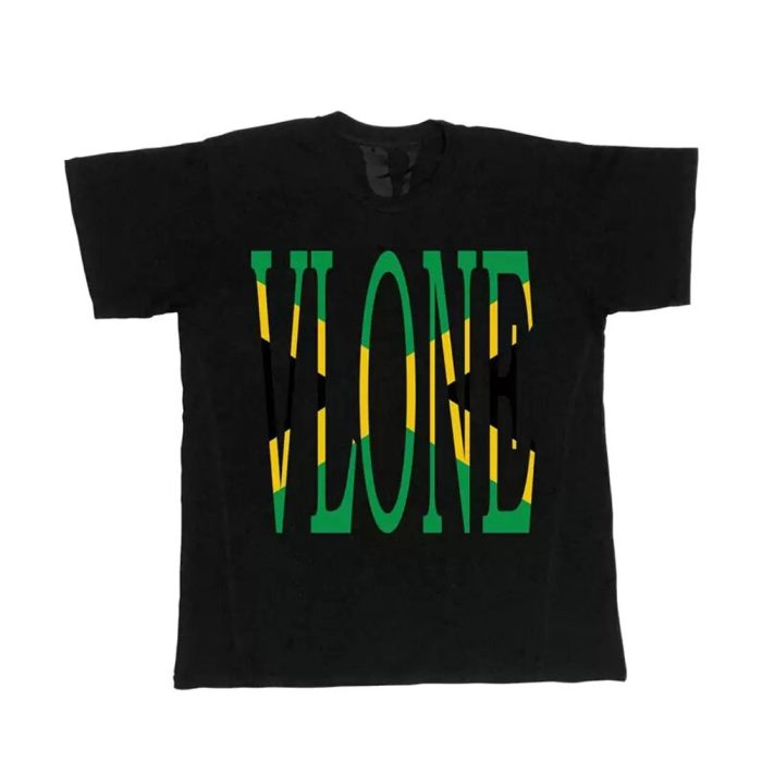 Vlone Jamaica Staple Black Large Tee