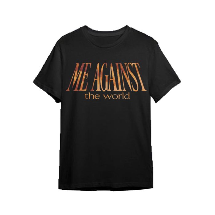 Vlone x Tupac ME AGAINST the world Black T-Shirt