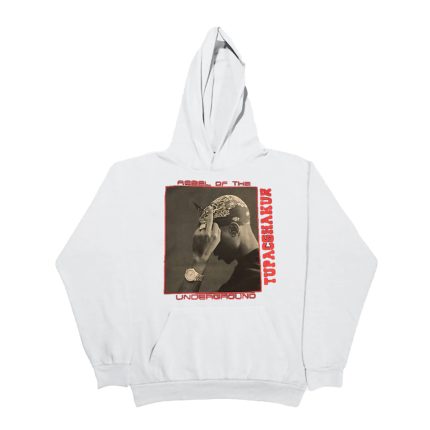 Vlone x Tupac Rebel Of The Underground Hoodie - White